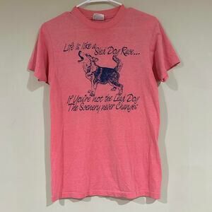 Vintage Life Is Like a Sled Dog Race Shirt